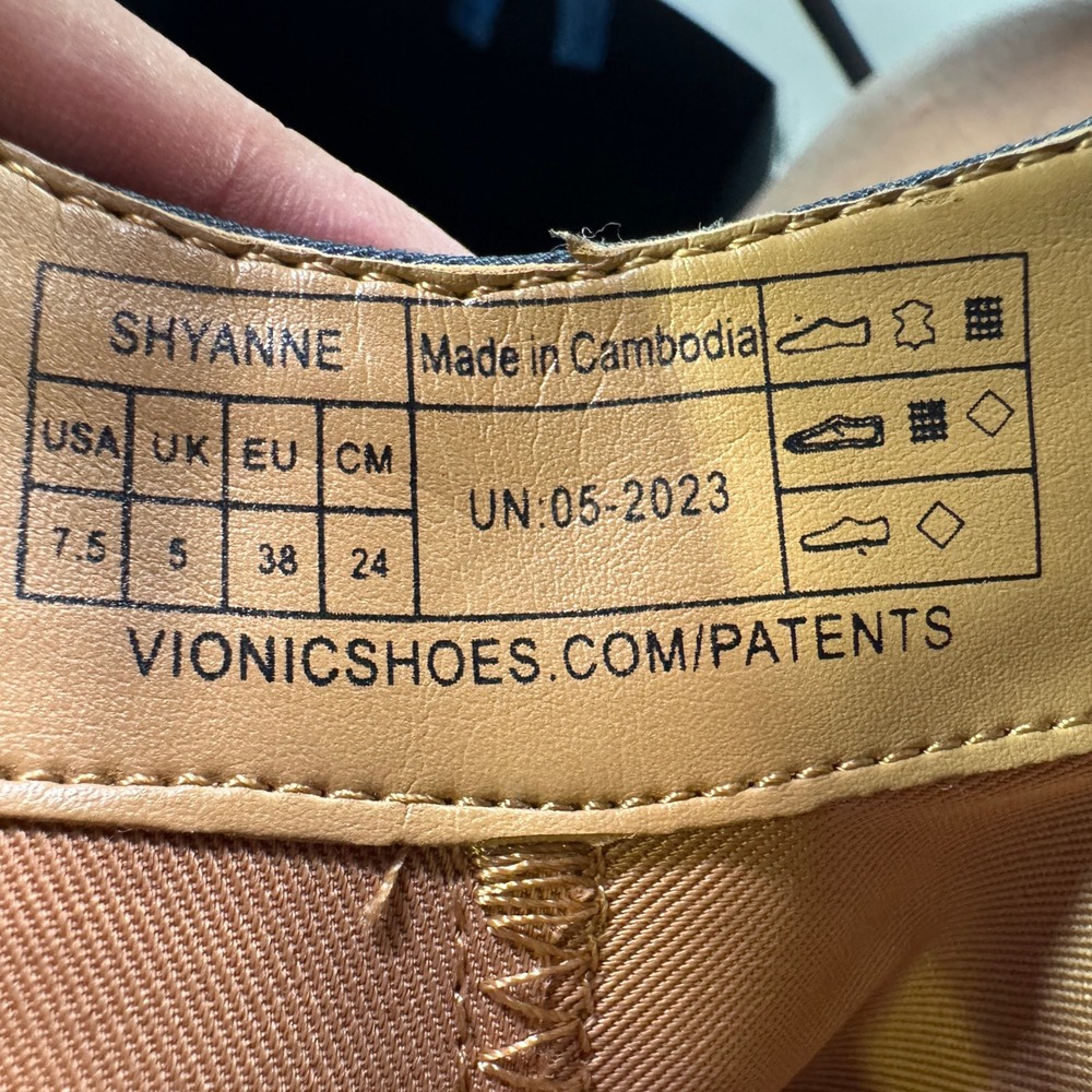 Vionic Shyanne Suede Tassel Side Zip Orthotic Ankle Bootie Women 7.5 Navy Blue - Picture 5 of 10